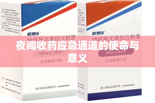 漳州夜间收药应急通道的使命与意义