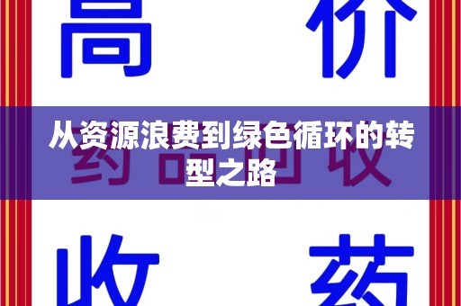 漳州从资源浪费到绿色循环的转型之路